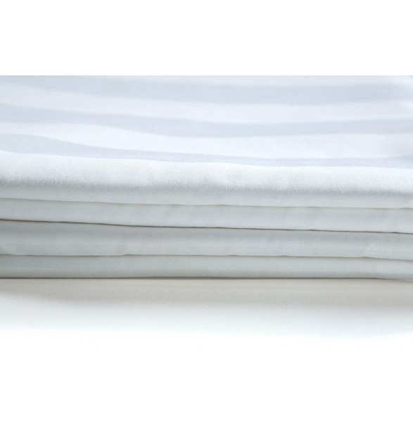Bed Sheet White Single DELUXE 160x270cm - 250TC, Polycotton, Sateen ...