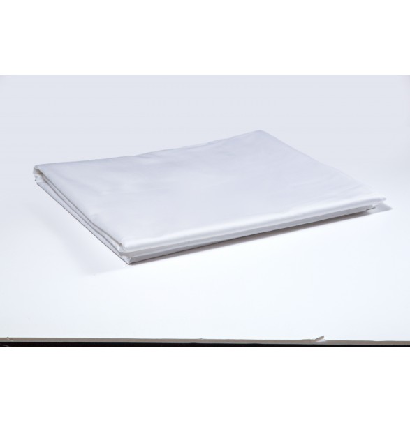 Bed Sheet White King DELUXE 280x280cm - 250TC, Polycotton, Plain Design