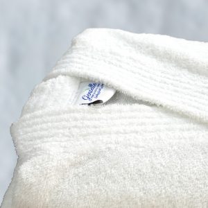 Bath Robe - White DELUXE - Standard, 100% Cotton, Terry