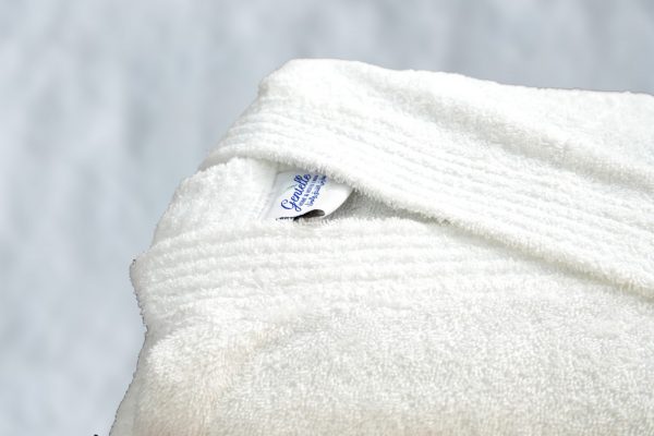 Bath Robe - White DELUXE - Standard, 100% Cotton, Terry