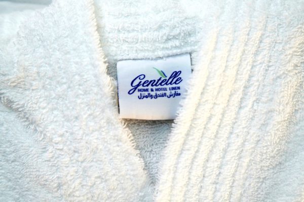 Bath Robe - White DELUXE - Standard, 100% Cotton, Terry