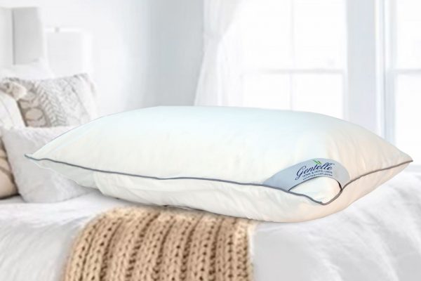 Duck Feather Pillow - 50x75cm - 100% Cotton 250TC Percale Outer Fabric, 1200g