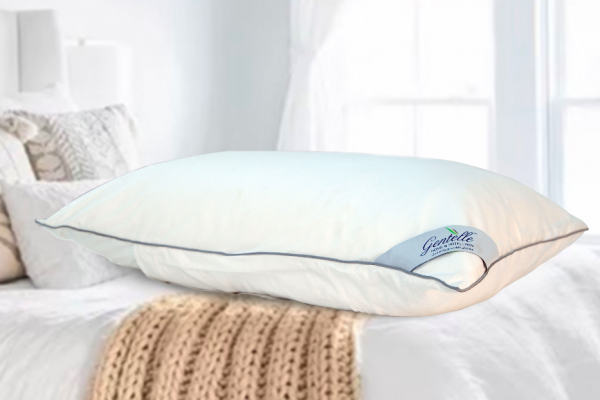 Duck Feather Pillow - 50x90cm - 100% Cotton 250TC Percale Outer Fabric, 1800g