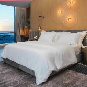 7 pcs Bed linen Set - King Size - Plain