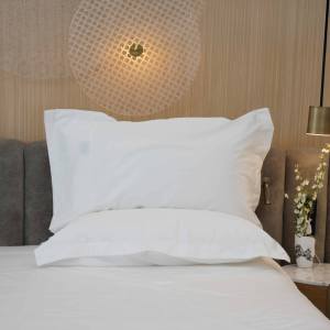 Deluxe Pillow Cover White Striped