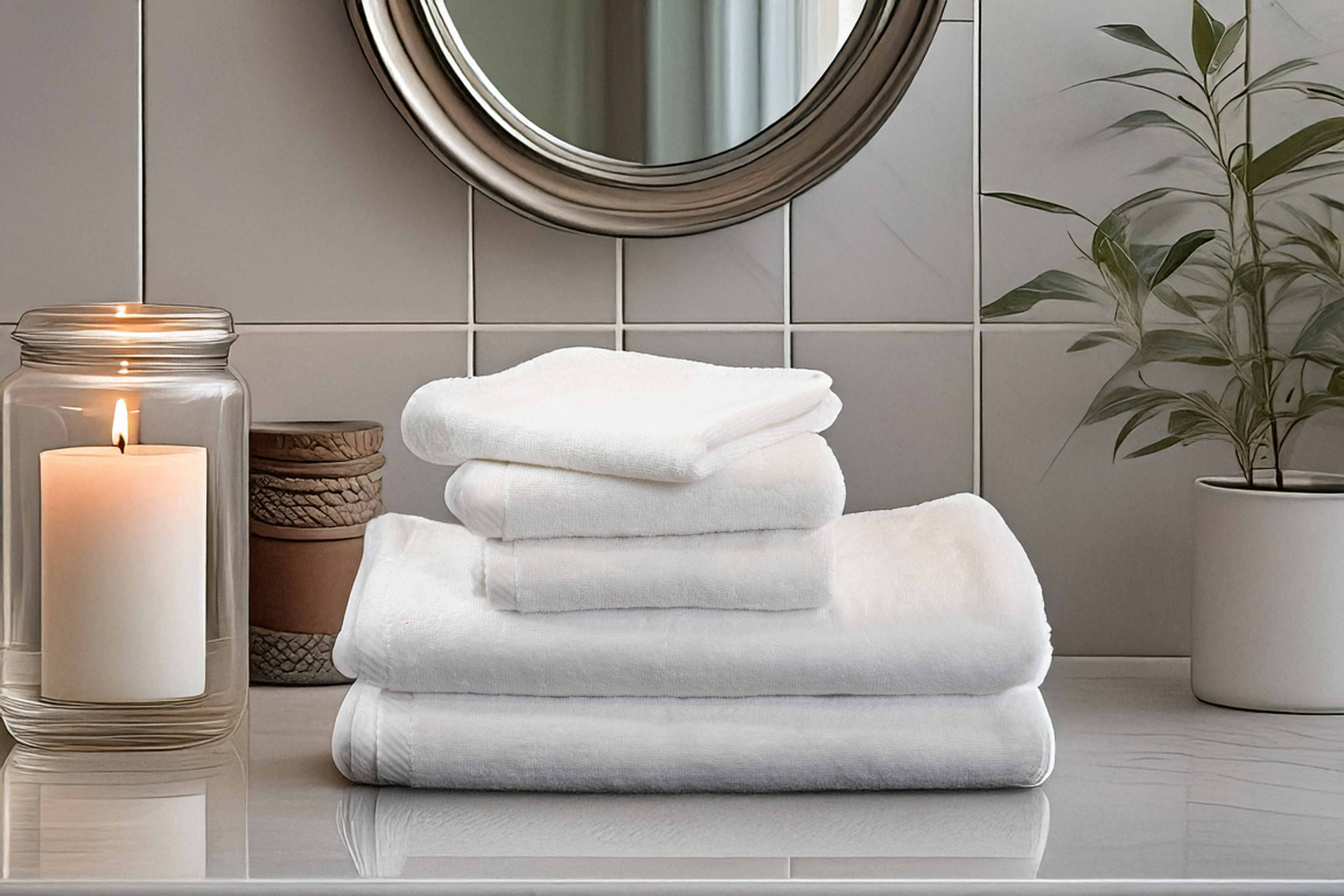 Premium Bath Towel White - Image 2