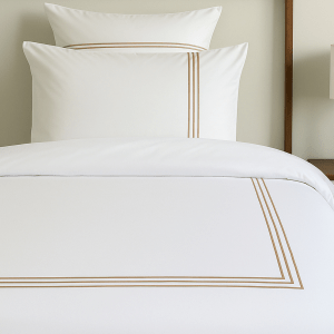 Sirr Gold 3-Piece Twin Hotel Duvet Cover Set